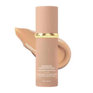 4 In 1 Foundation Liquid Medium Full Coverage Concealer 40g SPF50 Long-lasting - Picture 1 of 11