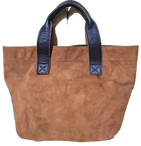 BARRY OWEN brown/SMALL/tote SUEDE/REAL LEATHER - Picture 1 of 17