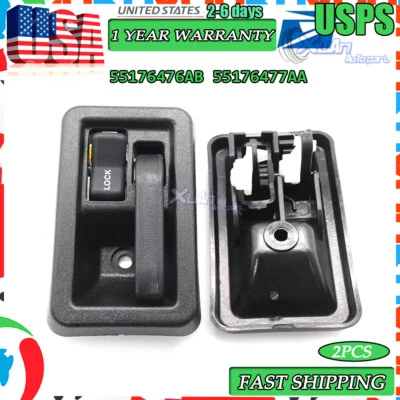 Manija interior de la puerta interior izquierda derecha para Jeep Wrangler YJ TJ 1987-2004 Foto 1 de 4