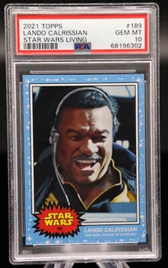 2021 Topps Star Wars Living LANDO CALRISSIAN #189 SP /1,786 PSA 10 Gem Mint 💎 - Picture 1 of 2