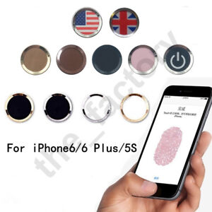 Autocollant de protection bouton d'accueil support d'empreintes digitales Touch ID pour iPhone 5S 6 Plus