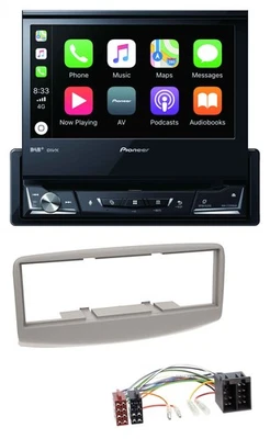 Pioneer DVD Bluetooth DAB USB MP3 Autoradio für Fiat Multipla 186 1999-2010 grau - Bild 1 von 4