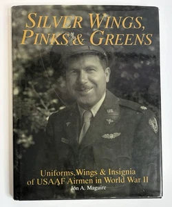 Silver Wings rosa und grüne Uniformen Flügel und Abzeichen der USAAF Flieger im 2. Weltkrieg - Bild 1 von 7
