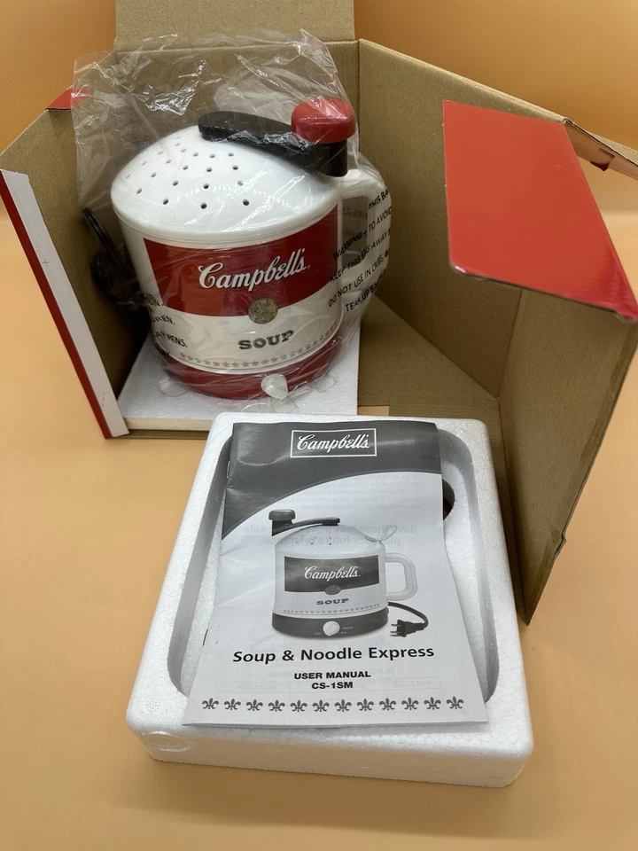 Campbell's Soup & Noodle Express Todo en Uno Agitador Colador Cocina CS-1SM 22oz Foto 1 de 4