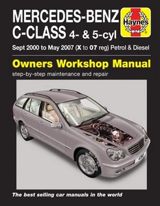 Mercedes-Benz C-Class Petrol/Diesel (Sept 00-May 07) Haynes Manual (Paperback) - Picture 1 of 11