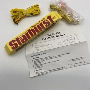 Vintage Starburst Candy Portable Fm Radio TESTED - Picture 1 of 13