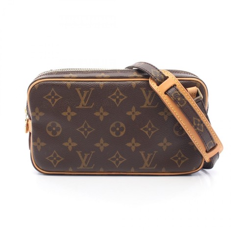 LOUIS VUITTON（LV） Borsa a tracolla Louis Vuitton Marly Bundliere monogramma rivestita in pelle tela r37 Oq