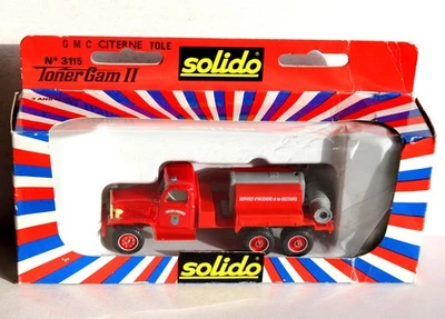 SOLIDO 1/50 POMPIER 3115 CAMION GMC CITERNE TOLE, VEHICULE DE SECOURS & INCENDIE - Photo 1/2