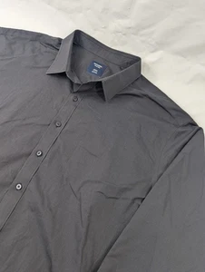 Untuckit Fit by DXL Hemd Herren 3XLT Tall anthrazit dunkelgrau Knopfleiste Baumwolle - Bild 1 von 8