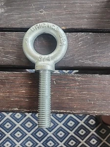 3/4" - 10 x 3" Gewinde Augenschraube Augbolzen Stahl "Chicago" Made in USA - Bild 1 von 7
