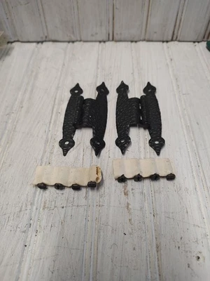 Винтажный новый из старых запасов Amerock 15 пар наконечник лопаты колониальный черный 3/8 дюйма смещение H петли BP-1620CB - Изображение 1 из 4