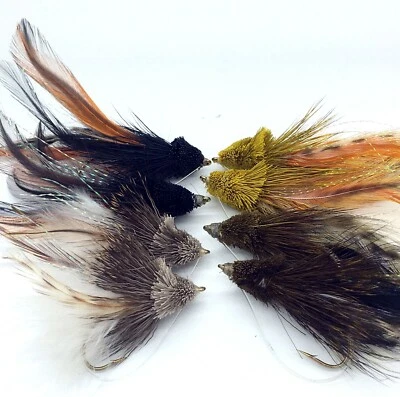 Fliegenfischen Barsch Hecht Fliegen Divers Größen 4-6, Pack 8 Salzwasser #DIV1 - Bild 1 von 3