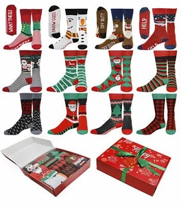 12 pares, calcetines navideños de Navidad, 12 diseños diferentes, talla navideña 9-11 - Imagen 1 de 38