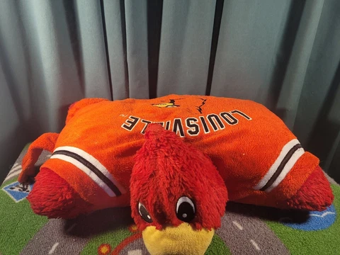 Louisville Cardinals Large 18" Mascot Pillow Pet - NCAA Cover