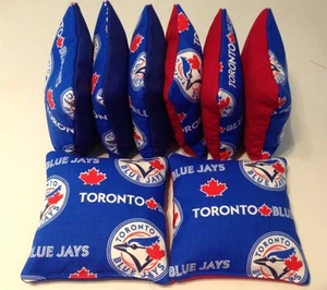 TORONTO BLUE JAYS CORNHOLE BOHNENBEUTEL 8ER SET TOP QUALITÄTSREGULIERUNG - Bild 1 von 1