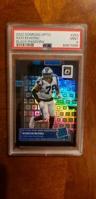 2022 Donruss Optic Black Pandora #253 Ikem Ekwonu Carolina Panthers  10/25 - Image 1 of 4