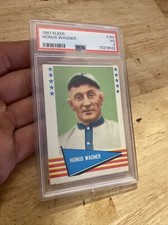 Honus Wagner PSA 3 Fleer Vintage Baseball Card Collector HOF 1961 Antique MLB