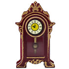  Domek dla lalek pudełko na biżuterię żywica rękodzieło zegar wahadłowy model tradycyjny pokój zabawek