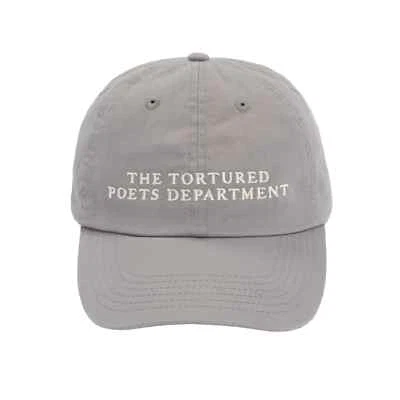 Nuevo Taylor Swift The Tortured Poets Department TTPD Gris Papá Sombrero Gorra Música Foto 1 de 4