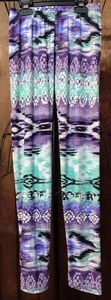 Girls Lulu Luv Multicolor Leggings Size 14/16 - Picture 1 of 1