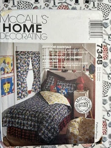 McCall's Home Decorating Pattern Bedroom Essentials Curtains Bedspread FF UNCUT - Picture 1 of 2