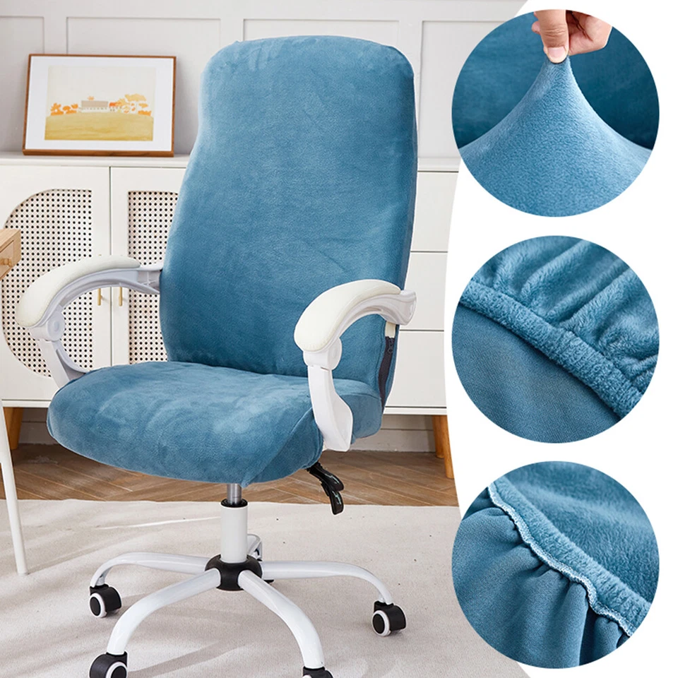 Elastic Velvet Office Chair Cover ∧ - Bild 1 von 4