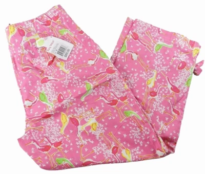 KEY WEST брюки размер 8 розовый фламинго лодыжки эластичной $89 новый с Ярлыками (kn76) - Изображение 1 из 4