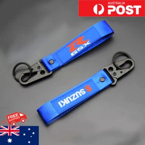 SUZUKI GSXR MotoGP keyring Motorcycle Bike keychain with wrist strap Car Gift AU - Picture 1 of 9