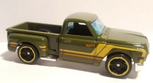 Hot Wheels 1969 Chevy Stepside Pickup Truck Green 1:64 Scale Loose New - Picture 1 of 9