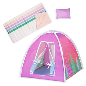 Glitter Girls – Camping Set – Colorful Play Tent & Rainbow Sleeping Bag with ... - Picture 1 of 7