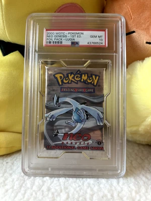 Pokemon PSA 10 Neo Genesis Lugia Booster Foil Pack - RARE - 2000 WOTC -GEM MINT - Image 1 of 4