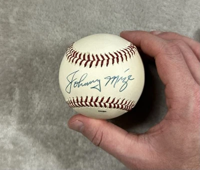 Johnny Mize New York Yankees HOF Autographed Baseball 100% Authentic NO COA - Image 1 of 4