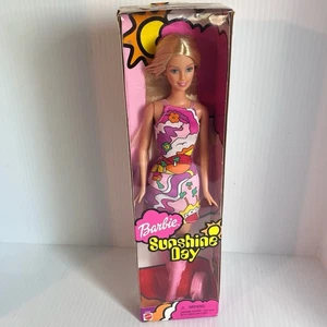 2001 Barbie Sunshine Day Puppe Mod Retro Style #52836 rosa Druckknöpfe - Bild 1 von 13