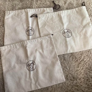 Hermes Dust Bag Storage Bag Pouch Set of 3 Cloth Bag Size Approx. W37x H33 cm - Picture 1 of 7