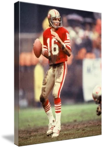 Art sur toile - Photo de football vintage Joe Montana, 2 tailles - Imagekind - Photo 1 sur 15