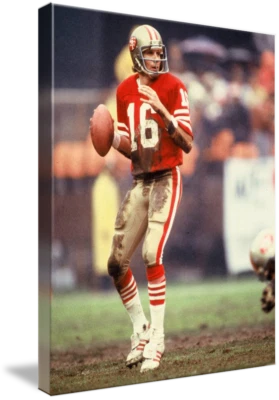 Canvas Art - Joe Montana Vintage Football Photo, 2 Sizes - Imagekind - Image 1 of 4
