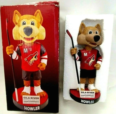 Arizona Coyotes Hockey Howler Bobblehead, Mascot, Gila River SGA Cover