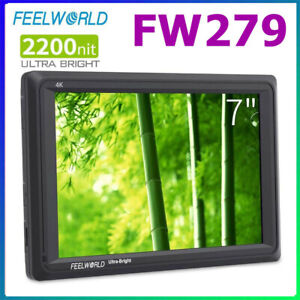FEELWORLD FW279 7 Inch DSLR Camera Field Monitor 2200nit Ultra Bright 4K HDMI