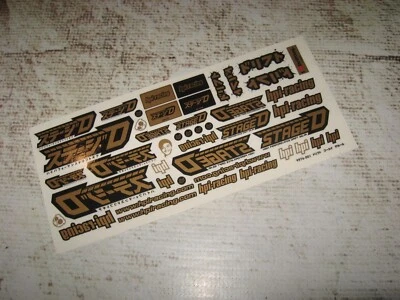 Vintage RC Racing HPI Japanese Drifting Stickers 1:10 Gold (1) 9976-001 - Image 1 of 2