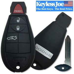  Dodge 4 Botones GENUINO Llavero Fobik PROXIMIDAD (Push-to-start) OEM Llave Inteligente Maletero - Imagen 1 de 4