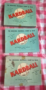Tarjeta de juego de béisbol original 1946 Kardball St Louis Missouri Howard Hershberger - Imagen 1 de 17