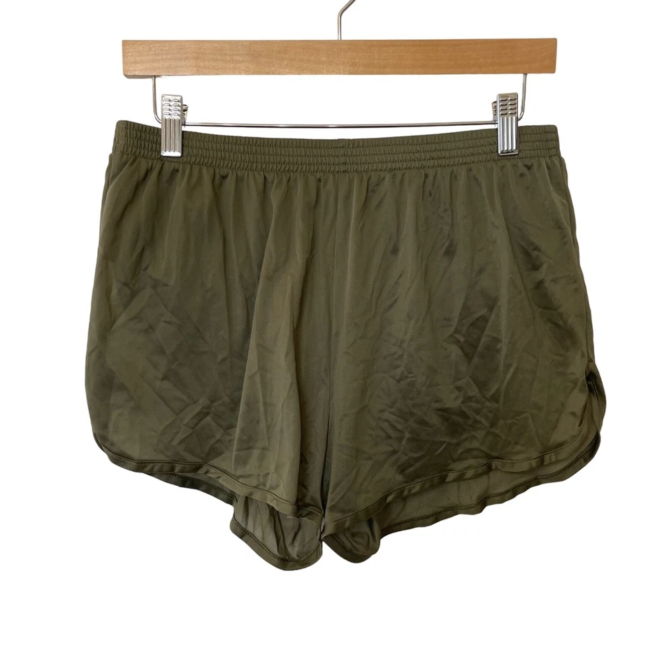 Pantalones Cortos Soffe Mujer Talla L Verde Tirar de Cintura Elástica Nylon Ligeros Foto 1 de 4