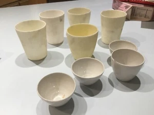 Lotto 9 Crogioli Porcellana Coors - 4 Piccoli Smalti + 5 Crogioli Porcellana Allumina Hi Temp - Foto 1 di 3