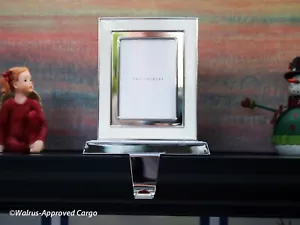 SOPORTE DE MEDIAS CON MARCO DE ESMALTE DE GRANERO DE CERÁMICA (BLANCO) -NUEVO EN CAJA - ¡IMAGEN VACACIONES PERFECTAS! - Imagen 1 de 10