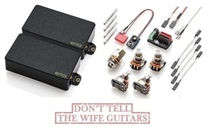 EMG KH-BB Set Kirk Hammett Bone Breaker Black Pickup Set Short Shaft Pots KHBB - Picture 1 of 2