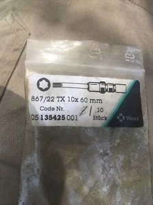 Wera 135425 T10 x 60 mm Torx Bit - 5 mm HIOS Antrieb - Bild 1 von 2