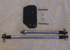 Tamiya Clod, Clodbuster Carbon rear steering lock-out - Picture 1 of 4
