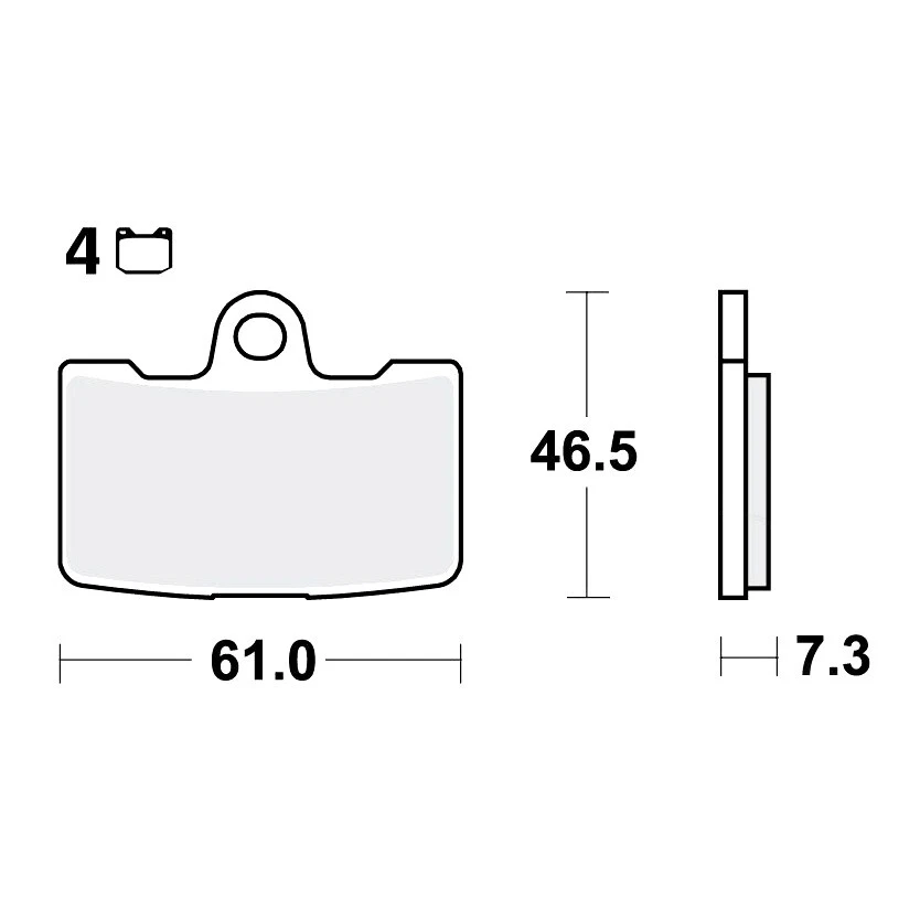 TRW SV Bremsbeläge passend vorn für Buell XB12SX 1200 ie Lightning Bj. 2010 - Bild 1 von 1