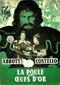 Bud Abbott Lou Costello DAS HUHN MIT DEN GOLDENEN EIERN J Yarbrough 1952 HANDBUCH 24x34 4p - Bild 1 von 3