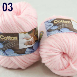 Sale 8SkeinsX50gr Soft Worsted Cotton Chunky Super Bulky Hand Knitting Yarn 03 - Picture 1 of 12